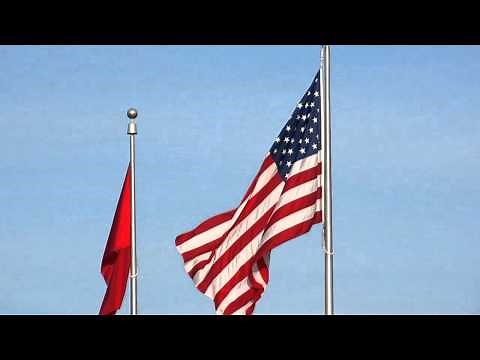 The American and Marine Corps Flags