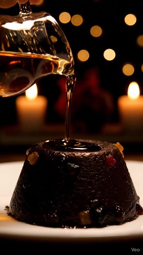 Brandy flame 🔥 #christmaspudding #brandy #flame #xmas #asmr