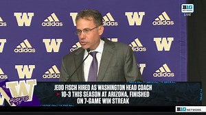 10K views · 118 reactions | "We are here for the 혞, the 혞 for winning, the 혞 for work, and the 혞 for Washington." Watch Jedd Fisch's opening statement. ⤵️ | Big Ten Network | Facebook