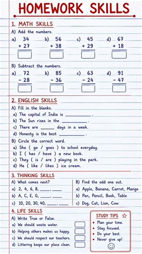 Homework Skills 📚 | Learn Smarter
