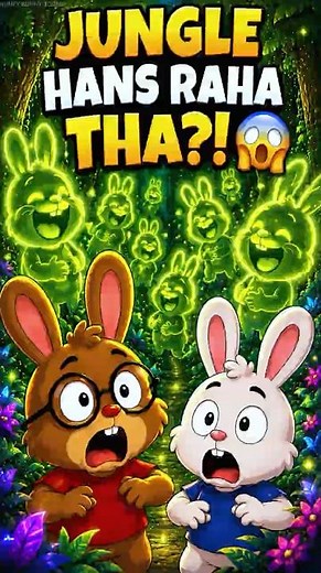 Honey Bunny 😱 Magical Laughing Jungle 😂 | Hindi Cartoon Shorts