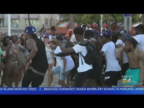Amplified Police Presence On Miami Beach As Spring Break Gets Underway
