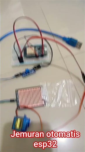 sistem jemuran otomatis berbasis esp32 menggunakan sensor hujan by meteor store Purwokerto