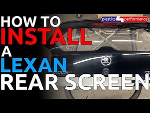 HOW TO Install a Lexan Polycarbonate rear window/ screen
