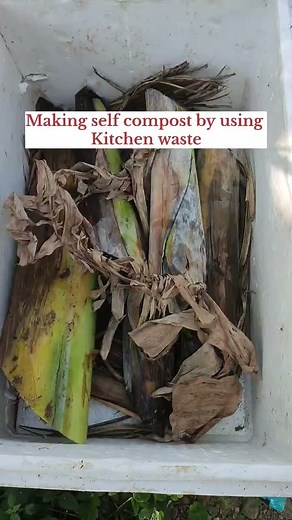 How to make compost from kitchen waste at home #kitchengarden #homegardening #compostmaking