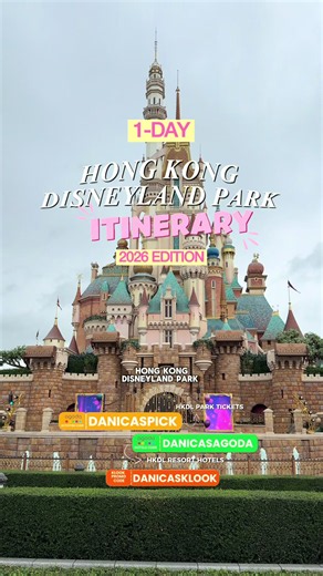HONG KONG DISNEYLAND PARK ITINERARY: 2026 EDITION! 🚨Book your activites & hotels on KLOOK w/ the promo code 𝐃𝐀𝐍𝐈𝐂𝐀𝐒𝐊𝐋𝐎𝐎𝐊 🧡 or thru AGODA w/ the codes 𝐃𝐀𝐍𝐈𝐂𝐀𝐒𝐀𝐆𝐎𝐃𝐀 (hotels) & 𝐃𝐀𝐍𝐈𝐂𝐀𝐒𝐏𝐈𝐂𝐊 (activities) ❤️ #fyp #viral #disney #diydisney #fypage