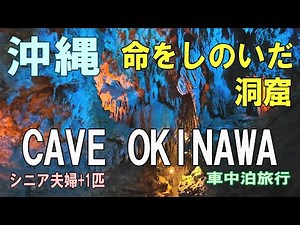 沖縄一周車中泊旅行記23【ケイブオキナワ CAVE OKINAWA】シニア夫婦と犬1匹が自作キャンピングシェルで行く