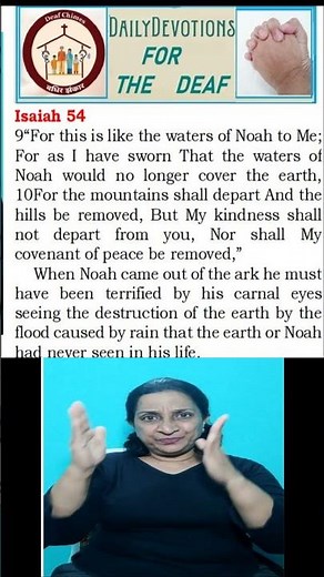 DAILY DEVOTION FOR THE DEAF (ASL) Bible EDUCATION in AMERICAN Sign Language (ASL)