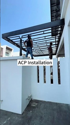 Professional ACP Installation | Aluminum Composite Panels #shorts