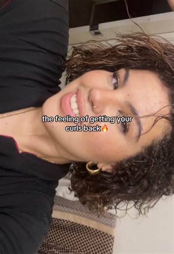 Still have a long way to go but happy with today’s results😁 #curlscheck #curlyhair #hairtok