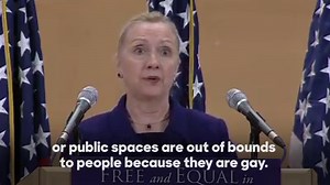 1.2M views · 7.5K shares | Gay rights are human rights and human rights are gay rights. Being LGBT does not make you less human. | Hillary Clinton | Facebook