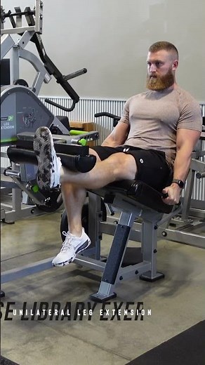 Unilateral Leg Extension (Machine) | #bodybuilding #workout #gym