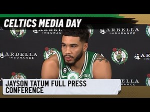 FULL PRESS CONFERENCE: Jayson Tatum talks Joe Mazzulla, getting back to the NBA Finals