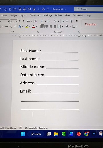 របៀបចុច Tab ដើម្បីបន្ទាត់ Underscore ផ្នត់គំនិត
