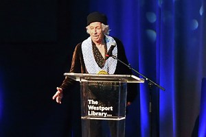 Rolling Stones guitarist Keith Richards received an award from CT's governor — and a new library card