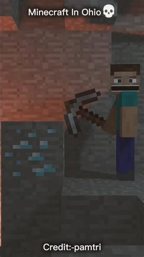 Minecraft in OHIO 💀 | credit:- pamtri | #minecraftshorts