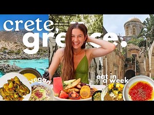what I eat in a week | eat & cook with me in Crete Greece! | Simple vegan travel meals ep.014🧿🍇🌿