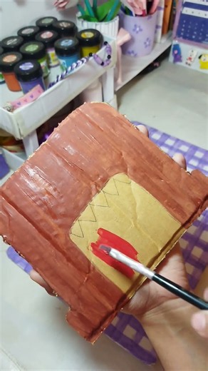 DIY CUTE DOMO-KUN DOOR DECOR!😱#ytshorts #trending #domo #diy #art #craft #creative