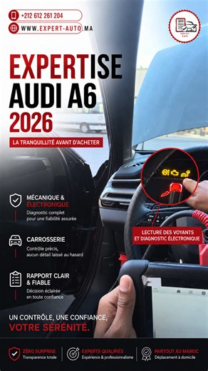 Expertise avant l’achat Audi A6 2026 — guide rapide