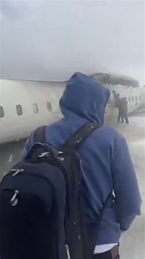 Delta Airlines plane crash lands at Toronto Pearson International Airport.