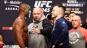 357K views · 2.8K reactions | All the fighters for UFC 245 met up one last time before they step in the cage Saturday night, including headliners Kamaru Usman MMA and Colby "Chaos" Covington UFC. Check out the ceremonial faceoffs here. | MMA Junkie | Facebook