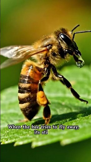 Why Do Bees Die After They Sting? | The Tragic Secret of Nature #bees #wildlife #beestings
