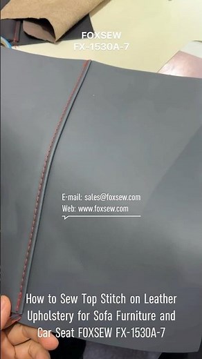 How to Sew Top Stitch on Sofa and Car Upholstery