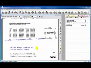 COGO routines are just as comfortable using geodetic positions as they are using grid coordinates. | Traverse PC Land Surveying Software