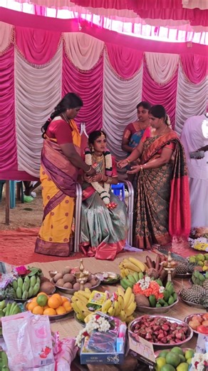 Age Attend Ceremony | தமிழ் கலாச்சாரம் மஞ்சள் நீராட்டு விழா 💐#pubertyfunction #shortsfeed #shorts