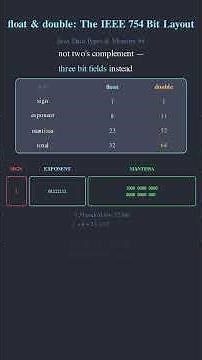 float & double: The IEEE 754 Bit Layout