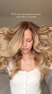 POV: Your morning hair routine only takes 30 seconds❤️ #heatlesscurls #heatlesscurlstutorial #robecurls #heatlesscurlsovernight | Alex Gaboury