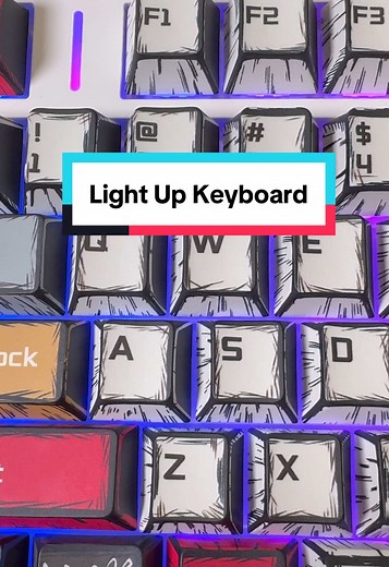Illuminate Your Workspace with the Light Up Keyboard
