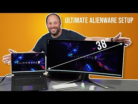 My Alienware X17 Gaming Desk Setup - Featuring the 38" AW3821DW and X17