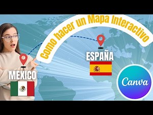 Cómo hacer un mapa interactivo fácil y rápido en Canva | Tutorial | Master Canva Español