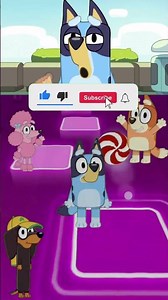 Bluey🆚Coco🆚Bingo🆚Snickers| Fun Dance Tiles Hop🎵 #shorts