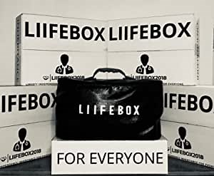 The Liifebox Document Bag with Lock Zipper (Black), Fireproof and Multiple Layer Water-Resistant Design, File Storage Organizer Safe with Handle, Portable for Travel, Home, Office