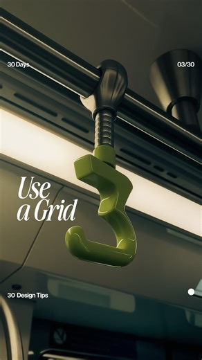 The Clips Academy on Instagram: "Day 3/30: Use a Grid 📐 Messy layouts? A grid fixes that. It’s the invisible guide that aligns everything and makes your design look instantly professional. #DesignTips #UseAGrid #30DaysOfDesign #GraphicDesign #UIDesign #VisualDesign #LayoutDesign #DesignBasics #LearnDesign #CreativeProcess"