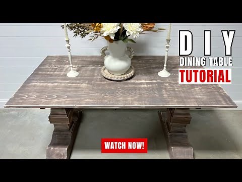 Custom Dining Table DIY | Rustic Look with Voodoo Gel Stain