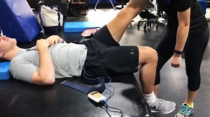 JM working on knee drives and leg extensions to further breakdown gait components! #JMstrong #beatinglockedin #movingbeyondparalysis #COREflorida #COREfocus #24 | CORE (Center of Recovery & Exercise)