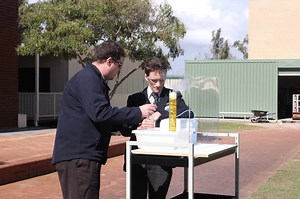 National Science Week continues here at Trinity College. During lunchtime our Senior students alongside Mr Murphy produced some creative Chemistry demonstrations. #Haveyoueverthought #natsciwk #scienceweek #perthschools | Trinity College, Perth