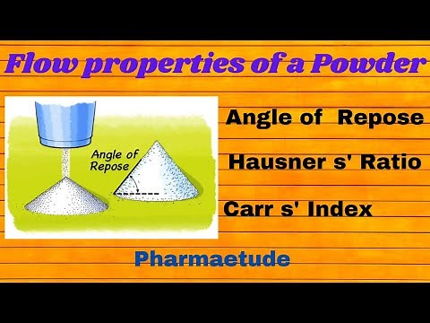 Flow properties of Powder