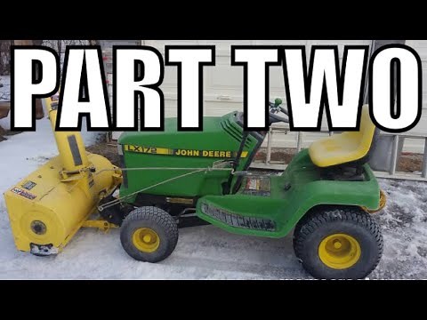 Part 2 - Fixing / Repair of The John Deere Tractor Snow Thrower / Snowblower Attachment Belt Run