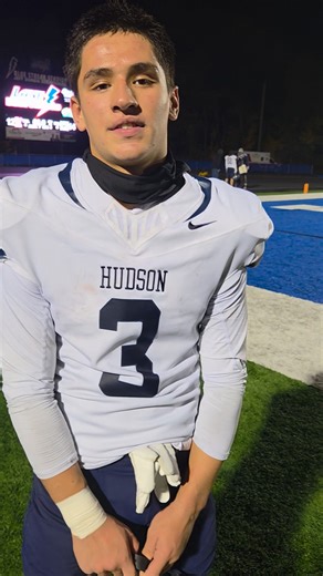 Mike Popovich's interview with Anthony Paolucci, who had two of Hudson's four interceptions in tonight's 14-12 win over Lake. | The Letter Podcast with Mike Popovich & Aiden Brueck
