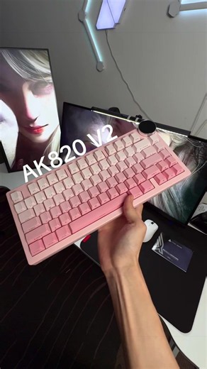 AK820 V2 Mechanical Gaming Keyboard — Tri-Mode, Dual 1k, Screen