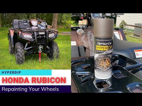 Repainting your Honda Rubicon wheels using Dip Your Car’s Hyperdip