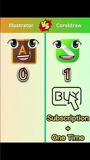 Illustrator vs Coreldraw #illustrator #coreldraw