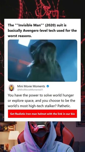 The Invisible Man 2020 suit is basically Avengers-level tech used for the worst reasons