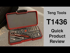 Product Review - Teng Tools T1436 36 Piece 1/4" Drive Metric Socket Set