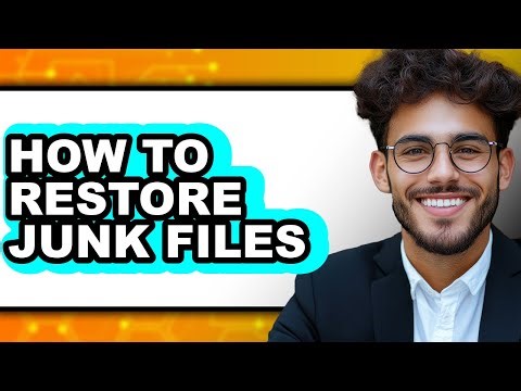 How to Restore Junk Files (easy Method)