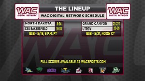 3 comments | #WACtion Three teams fighting for two spots in the WAC Baseball Tournament! It all comes down to this week. Watch the latest WAC Digital Network: The Lineup with host Megan McDonald. | Western Athletic Conference | Facebook